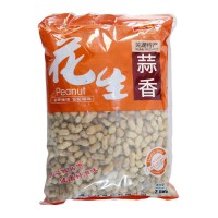 廠家批發(fā)飛花帶殼蒜香味花生2.5kg大包裝花生 香脆可口堅果零食