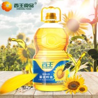 西王葵花籽油5L大桶裝 家用炒菜非轉(zhuǎn)基因 清新低油煙 一級(jí)壓榨油  4桶起批